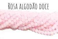 Fio de cristal Rosa Algodão Doce - 354