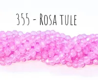 Fio de cristal Rosa Tule - 355