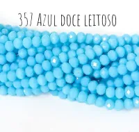 Fio de cristal Azul Doce Leitoso - 357