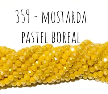 Fio de cristal Mostarda Pastel Boreal - 359