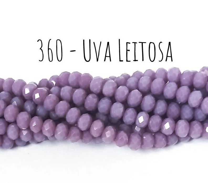 Fio de cristal Uva Leitosa - 360 Imagem
