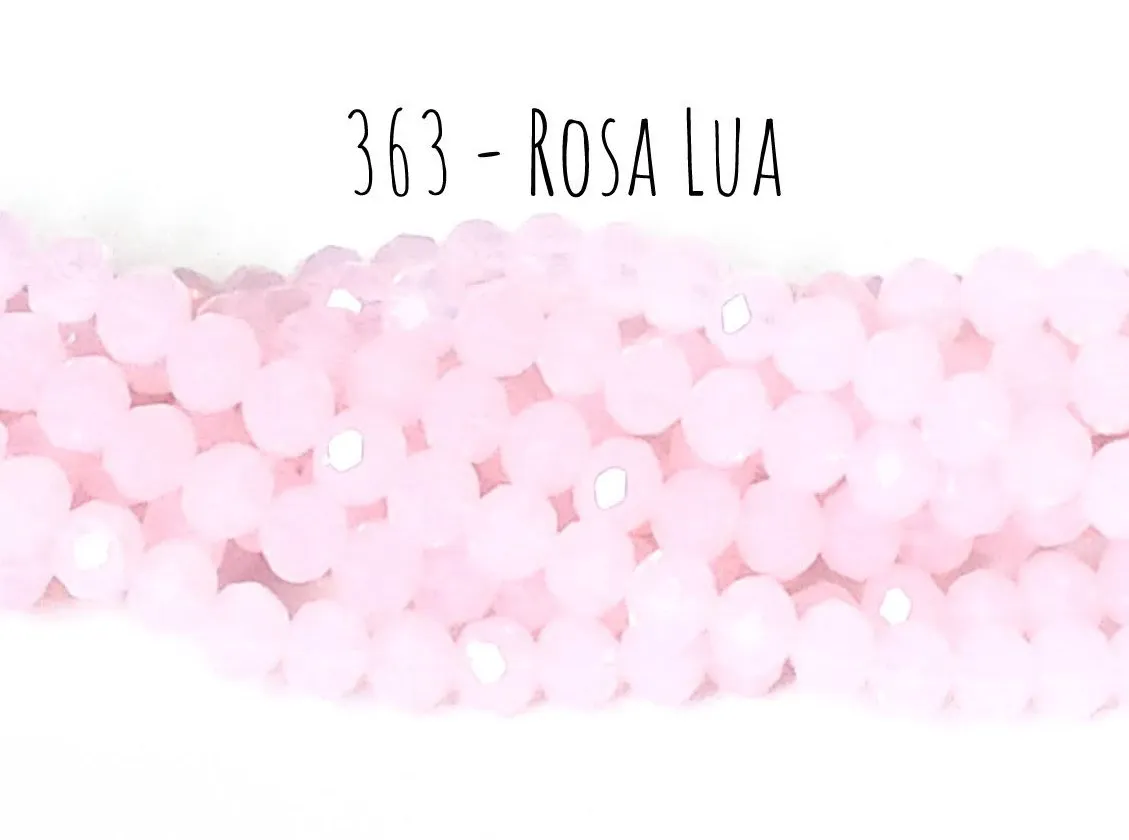 Fio de cristal Rosa Lua - 363