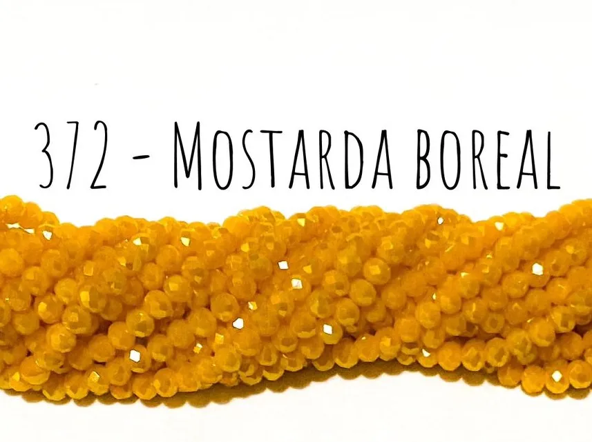 Fio de cristal Mostarda Boreal  - 372 Imagem