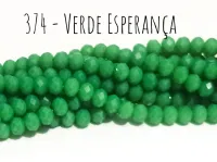 Fio de cristal Verde Esperança - 374
