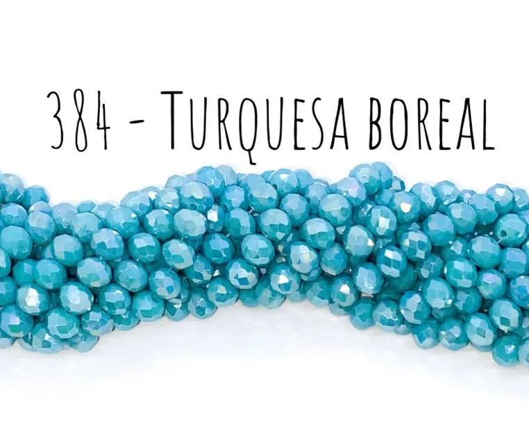 Fio de cristal Turquesa Boreal - 384