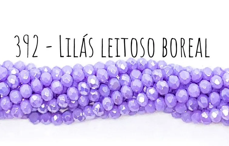 Fio de cristal Lilas Leitoso Boreal - 392