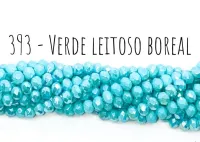 Fio de cristal Verde Leitoso Boreal - 393