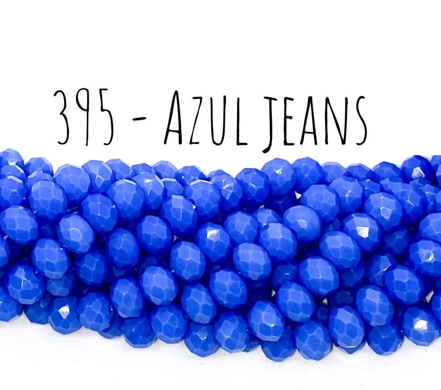 Fio de cristal Azul Jeans - 395