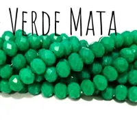 Fio de cristal Verde Mata - 396