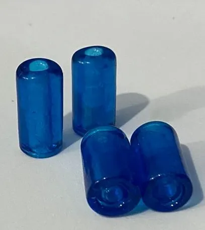 Firma de murano Lisa Azul Translucida 08 Imagem