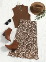 SHEIN VCAY Gráfico elegante Roupa de 2pçs - Foto 4