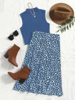 SHEIN VCAY Gráfico elegante Roupa de 2pçs - Foto 5