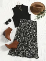 SHEIN VCAY Gráfico elegante Roupa de 2pçs - Foto 8