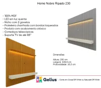 Home Nobre Ripado 230 tv 75 com nicho - Foto 5