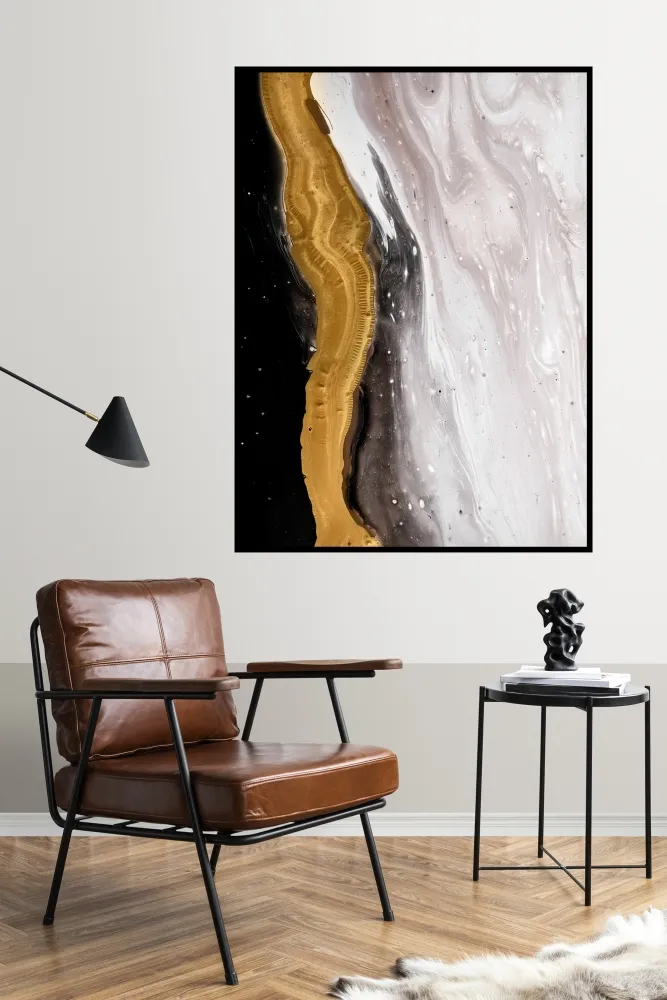 Quadro Abstract Black N Imagem