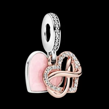 Berloque pendente rose familia para sempre – em Prata925 - Foto 2