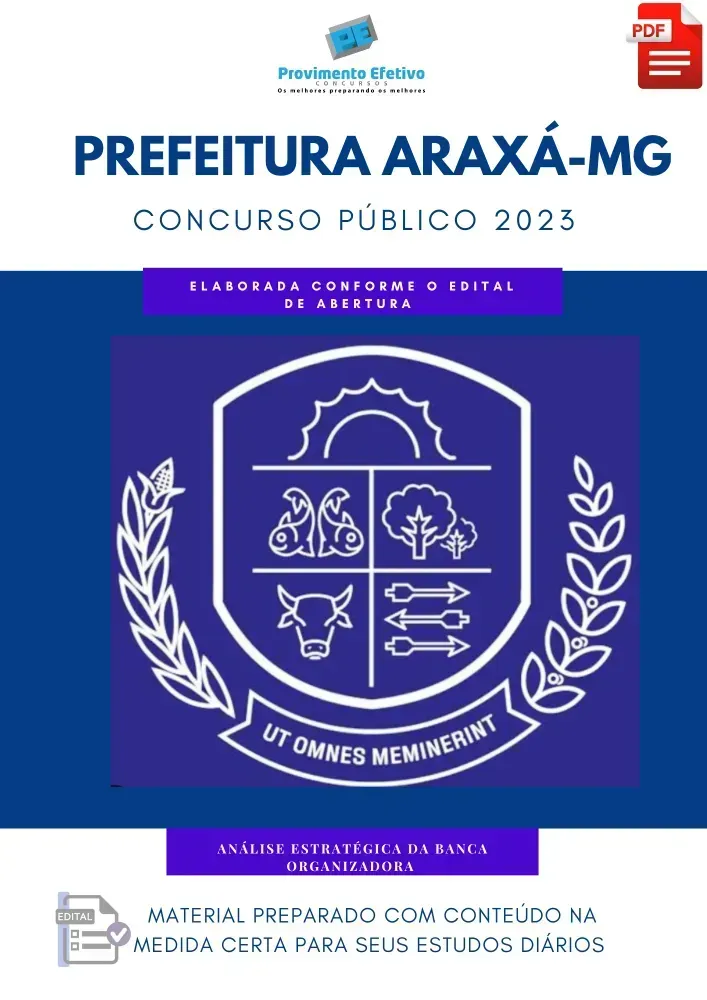 Apostila Pref Araxá MG Assistente Técnico Administração 2023