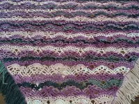  XALE DE CROCHÊ LILÁS DEGRADÊ 04 - Foto 3