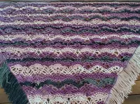 XALE DE CROCHÊ LILÁS DEGRADÊ 04 - Foto 4