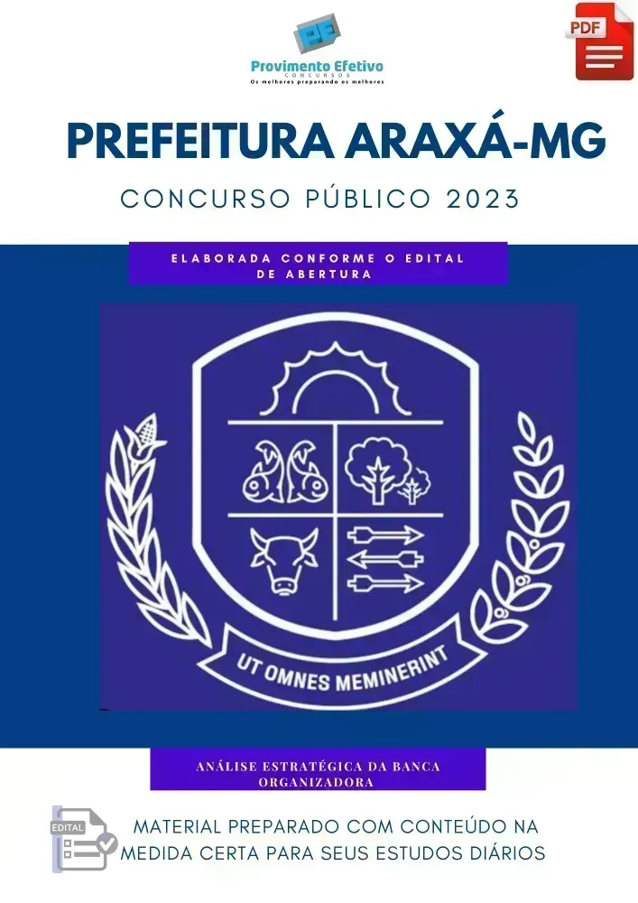 Apostila Prefeitura Araxá MG Biólogo 2023