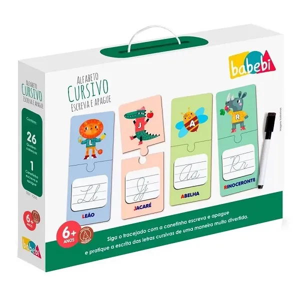 Alfabeto Cursivo Escreva e Apague
