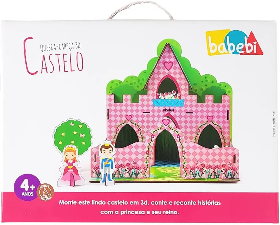 Quebra Cabeça 3D  Castelo Imagem