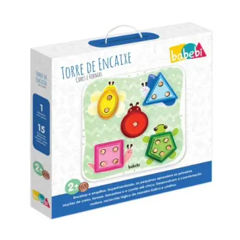 Torre de Encaixe Cores e Formas