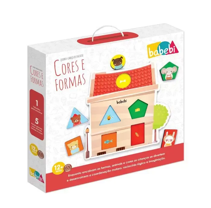 Quebra-Cabeça de Encaixe Cores e Formas Imagem