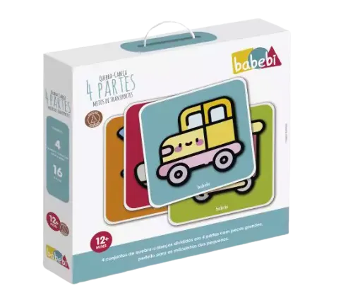 Quebra-Cabeça - 4 Partes - Meios De Transportes