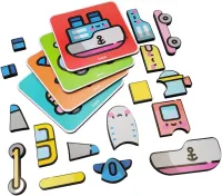 Quebra-Cabeça - 4 Partes - Meios De Transportes - Foto 2