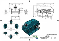 Redutor de Velocidade H38 com Redução de 1:93,2 de Engrenagem Helicoidal - Foto 3