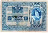 Áustria - 1.000 Kronen (DEUTSCHÖSTERREICH - Áustria Alemã) - Cédula Estrangeira - MBC - Foto 2