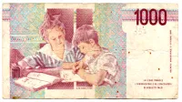 Itália - 1000 Lire - Cédula Estrangeira - UTG - Foto 2