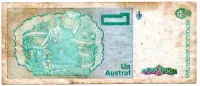 Argentina - 1 Austral - Cédula Estrangeira - MBC - Foto 2