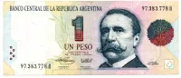 Argentina - 1 Peso - Cédula Estrangeira - MBC/SOB