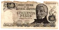 Argentina - 50 Pesos - Cédula Estrangeira - UTG