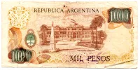 Argentina - 1000 Pesos - Cédula Estrangeira - R - Foto 2