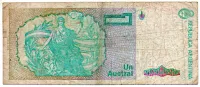 Argentina - 1 Austral - Cédula Estrangeira - BC - Foto 2