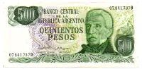 Argentina - 500 Pesos - Cédula Estrangeira - SOB
