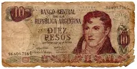 Argentina - 10 Pesos - Cédula Estrangeira - UTG