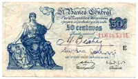 Argentina - 50 Centavos - Cédula Estrangeira - UTG (Rasuras)