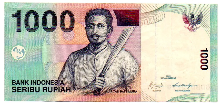 Indonésia - 1000 Rupiah - Cédula Estrangeira - MBC/SOB