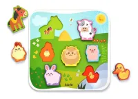 Quebra-Cabeça de Encaixe Animais da Fazenda - Foto 2