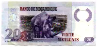 Moçambique - 20 Meticais - Polímero - Cédula Estrangeira - MBC - Foto 2