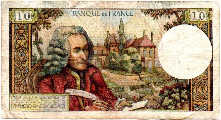 França - 10 Francs - Cédula Estrangeira - R