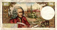 França - 10 Francs - Cédula Estrangeira - R