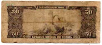 C028 - 50 Cruzeiros - 1° Estampa - Série 1186 - Princesa Isabel - Data: 1961 - UTG - Foto 2