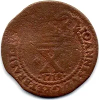 1718 - X Réis - Moeda Brasil Colônia - UTG