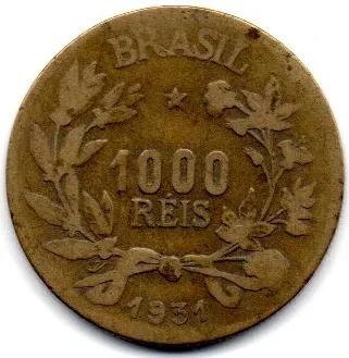1931 - 1000 Réis - Moeda Brasil