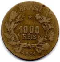 1931 - 1000 Réis - Moeda Brasil